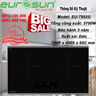 Bếp từ đôi eurosun eu-t892g - hàng chính hãng
