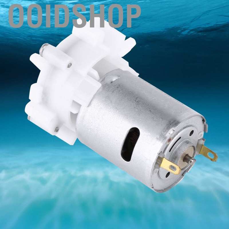 Bánh Răng Bơm Nước Mini 27mm Dc 3v Sang 12v Rs-360Sh Cho Bể Cá