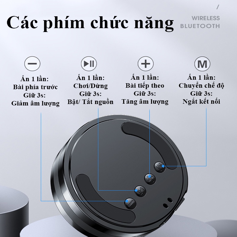 Loa Bluetooth Mini Không Dây Smart Speaker S9 Cầm Tay Chính Hãng Giá Rẻ Nghe Nhạc Công Suất Lớn Hát Karaoke Di Động