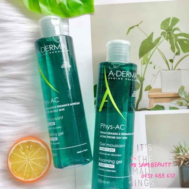 [Chính hãng 100%]  Sữa Rửa Mặt Cho Da Mụn Nhạy Cảm Aderma Purifying Foaming Gel