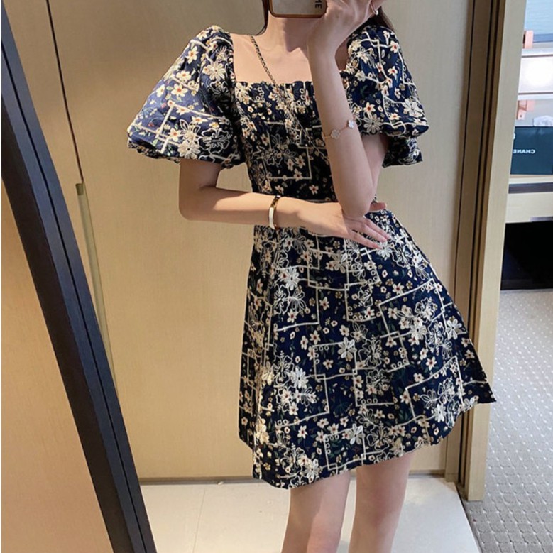 Đầm hoa ,váy chữ a cao cấp TÍT_FASHION size m l xl | BigBuy360 - bigbuy360.vn