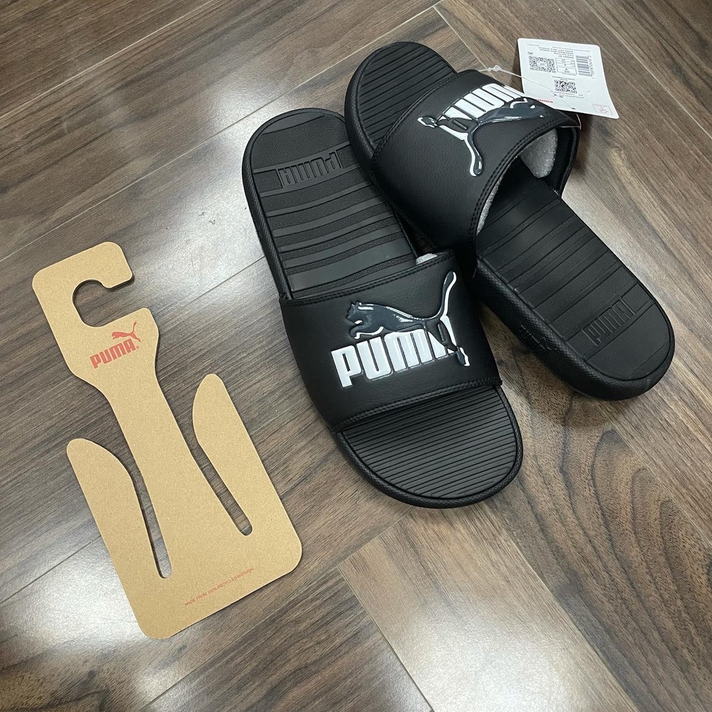 [CHÍNH HÃNG] DÉP PUMA COOL CAT - ĐEN TRẮNG - *WHITE* - Code: 383441 01