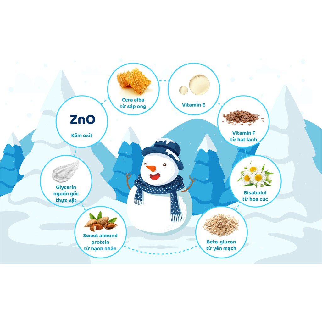 Kem giữ ấm từ sáp ong và vitamin Babycoccole 0M+