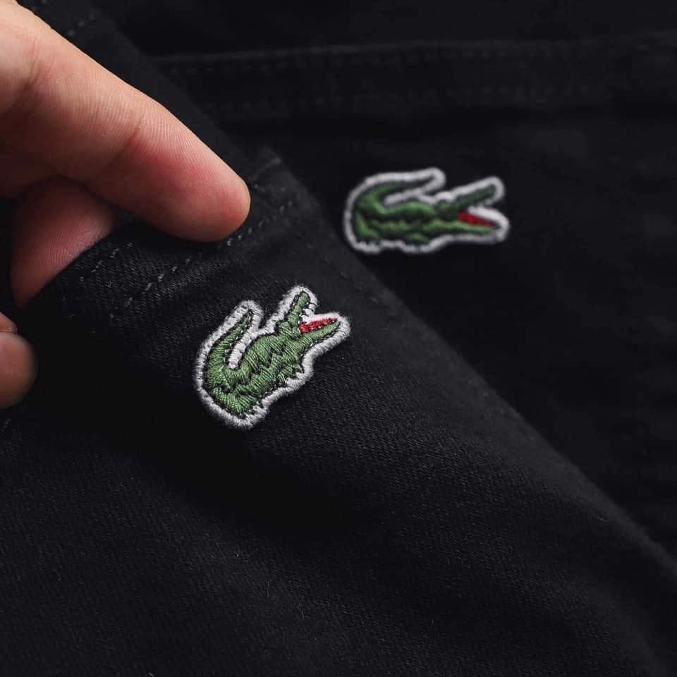 ( QJLC16 ) QUẦN JEANS DÀI CÁ SẤU LACOSTE XANH SLIM-FIT CO GIÃN NHẸ