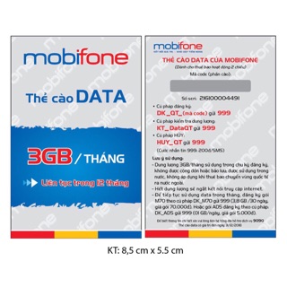 COMBO 3 THẺ CÀO DATA 4G TRỌN GÓI 1 NĂM KHÔNG PHẢI NẠP
