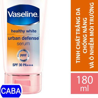 Serum Vaseline dưỡng thể trắng da chống nắng và ô nhiễm môi trường PPF và SPF 30 PA +++ 180ml