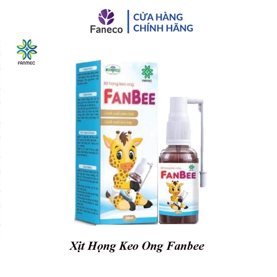 ( Mua 2 tặng 1) Xịt Họng Keo Ong Fanbee - Xóa Tan Ngạt Mũi,Cảm Lạnh,Cảm Cúm - Chính hãng