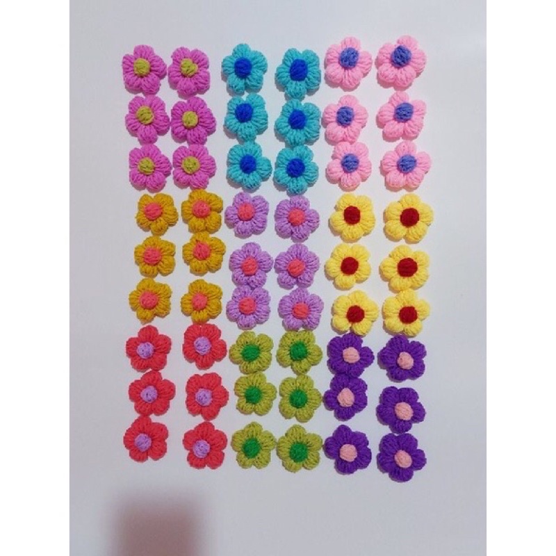 Hoa len trang trí pin cài hoa len