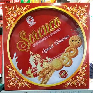 Bánh Crackers & Cookies Sorenco Hải Hà hộp thiếc 430g