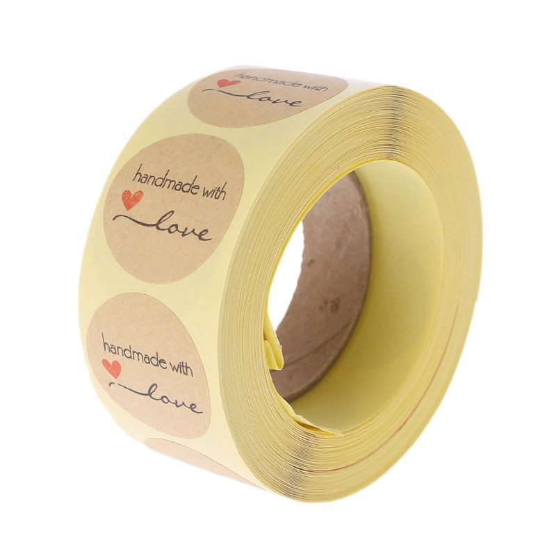 Set 500 Miếng Dán Chữ Thank You Xinh Xắn Dùng Để Trang Trí Thủ Công