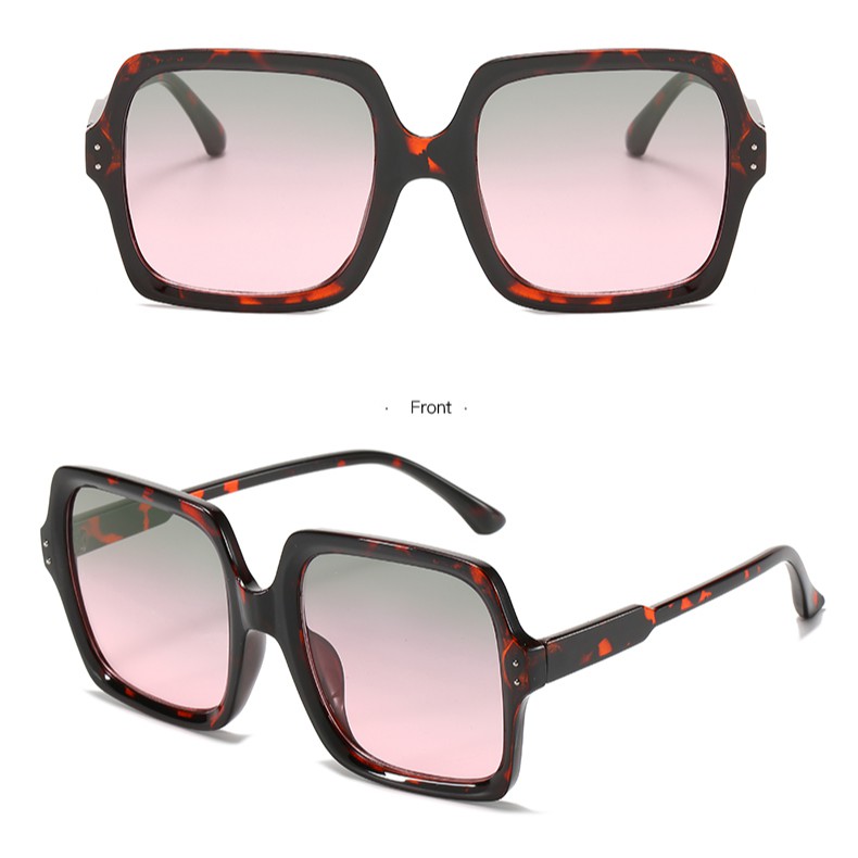 Kính mát gọng tròn lớn phong cách retro Hàn Quốc dành cho nữ