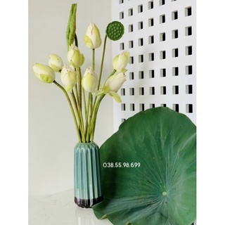 LỌ CẮM HOA SEN XANH NGỌC