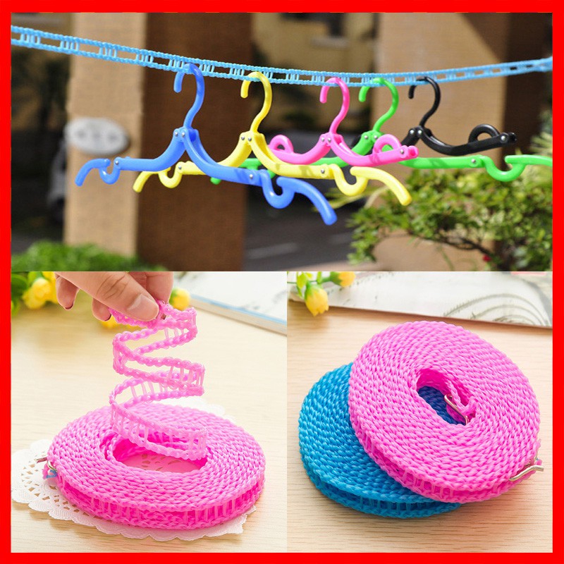 Dây phơi đồ thông minh tiện lợi, dây treo đồ đa năng dài 5m