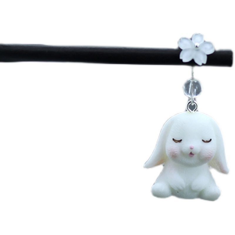 Trâm Cài Tóc Hình Thỏ Dễ Thương Cổ Điển Phong Cách Hán Phục