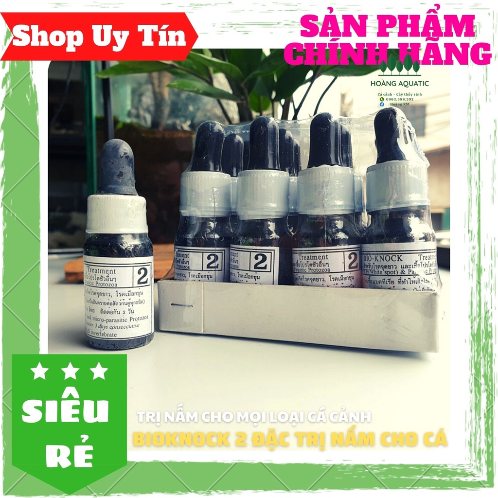 BIO KNOCK 2, XUẤT XỨ THÁI LAN, ĐẶC TRỊ NẤM, DÀNH CHO CÁ CẢNH
