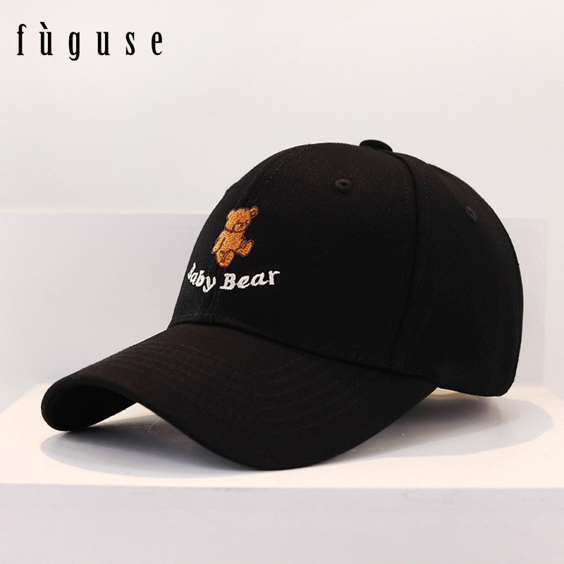 Mũ Lưỡi Trai Nón Kết Nhung Cao Cấp Thêu Baby Bear 451 Phong Cách Ulzzang Form Unisex Nam Nữ - Hazo