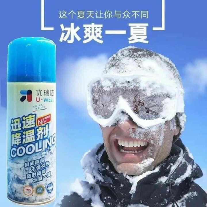 XỊT LÀM MÁT ĐÁ KHÔ COOLING, XỊT LÀM MÁT TỨC THÌ, LÀM MÁT CHO Ô TÔ, XE MÁY TIỆN DỤNG