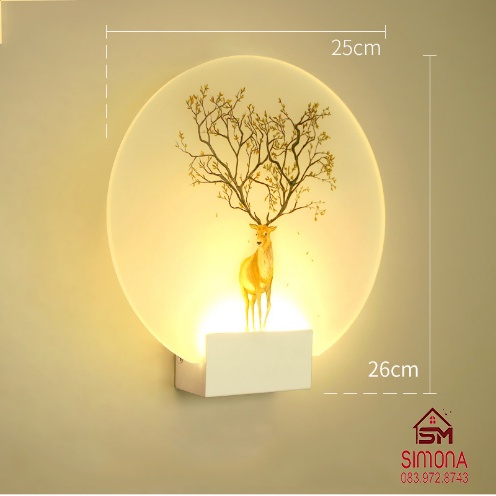 Đèn Gắn Tường Trang Trí Hiện Đại Simona, Đèn Treo Tường Phòng Khách/Phòng Ngủ