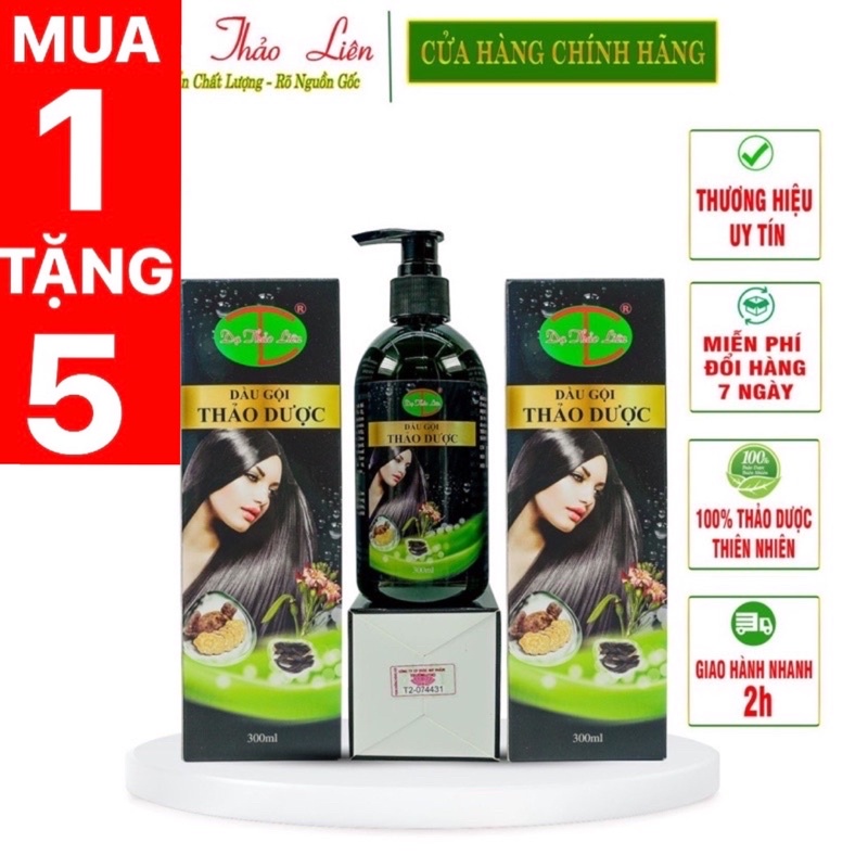 Dầu Gội Thảo Dược Dạ Thảo Liên 100% Thảo Dược Thiên Nhiên 300ml | 100% Natural Herbal Herbal Shampoo 300ml