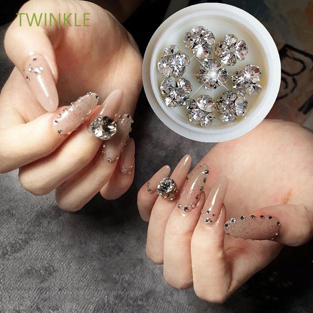 TWINKLE Charms Nail Art Jewelry Shiny Nail Art Pile Drills 3D Nail Art Decoration Diamonds Fashion Classic Manicure Ornaments|DIY Nail