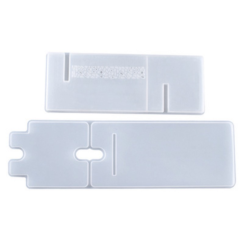 Khuôn silicone làm giá đỡ điện thoại máy tính bảng resin epoxy DIY thủ công trong suốt pha lê