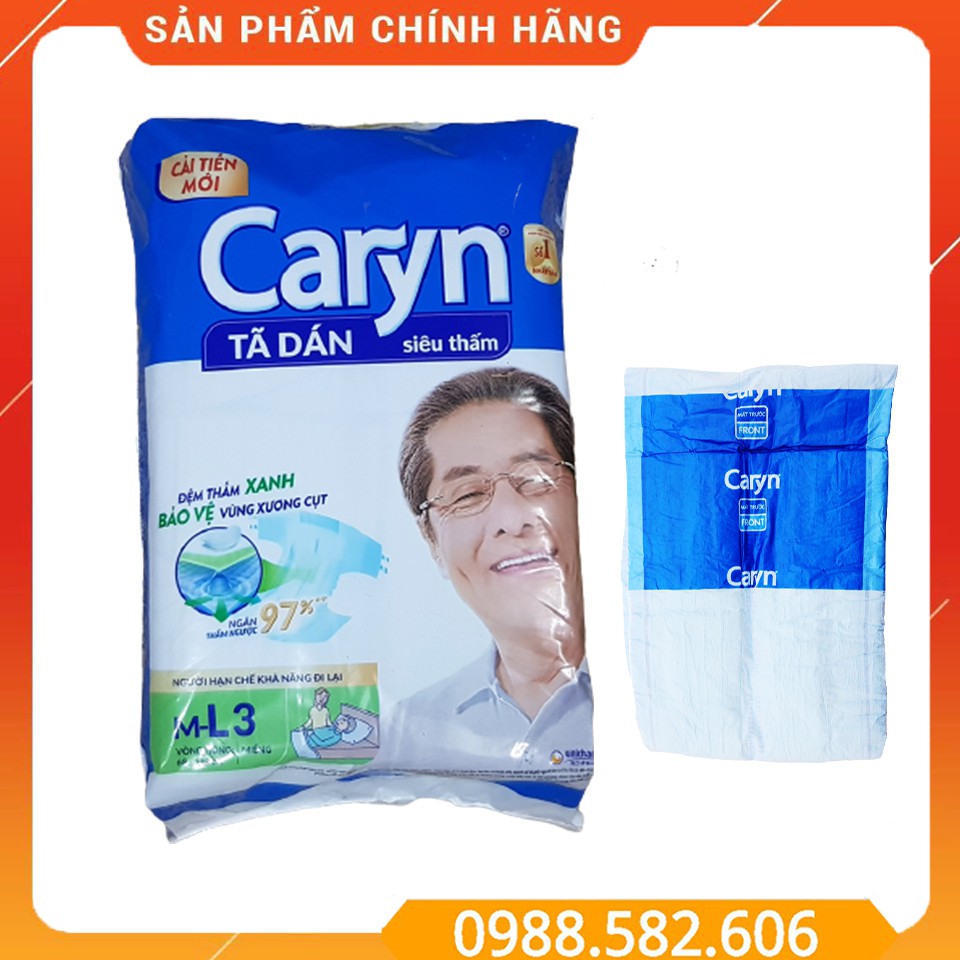 Gói 3 Miếng Tã Bỉm Dán Caryn Cho Mẹ Sau Sinh M-L3 - 8934755040023