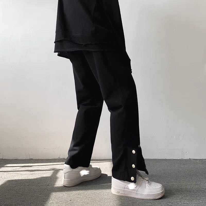 Quần Baggy kaki 3 nút Unisex (video shop)
