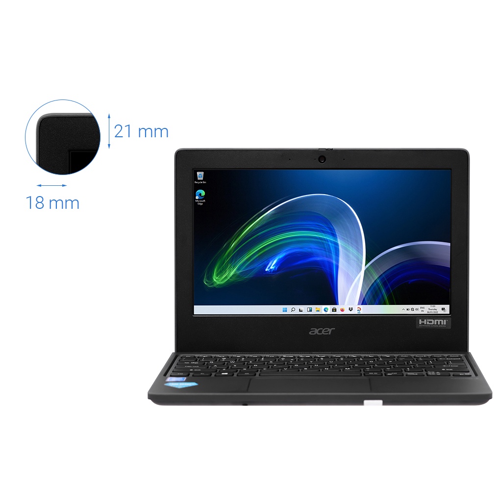 Laptop Acer TravelMate TMB311 31 P49D N5030 /Đen - Hàng chính hãng