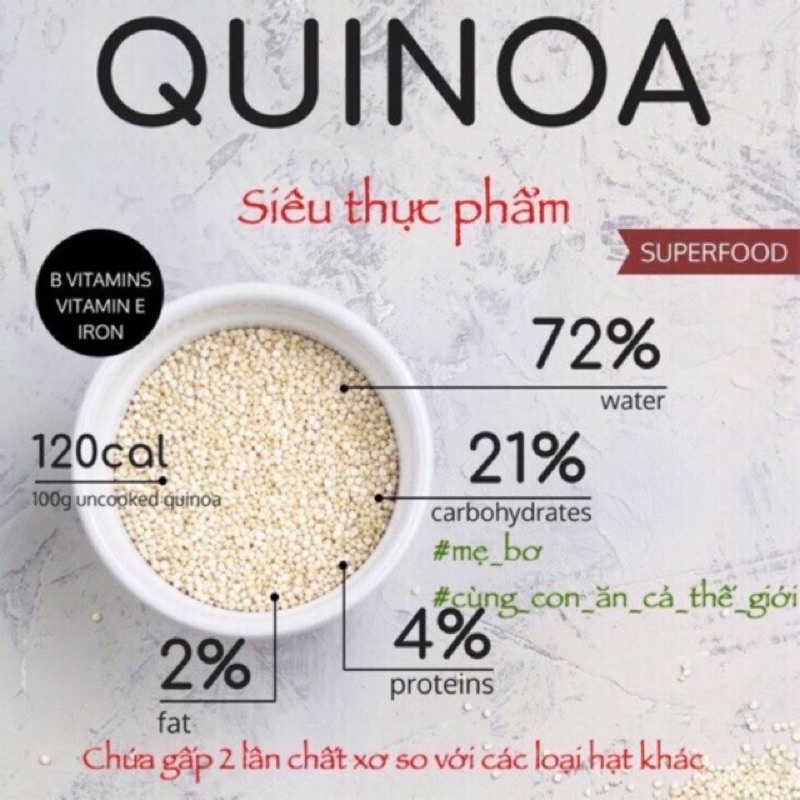 DIÊM MẠCH- QUINOA HỮU CƠ MARKAL(có gói nhỏ)