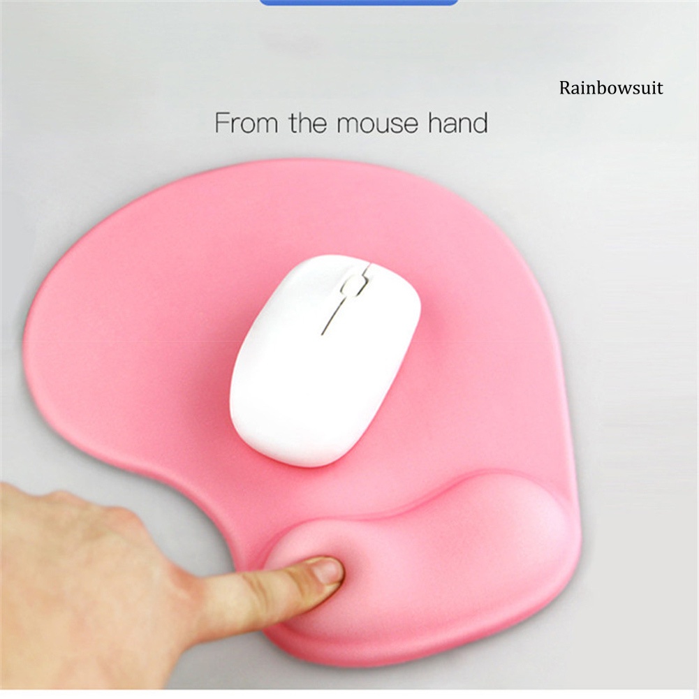 Miếng lót chuột bằng silicon mềm chống trượt có đệm cổ tay cho pc / laptop