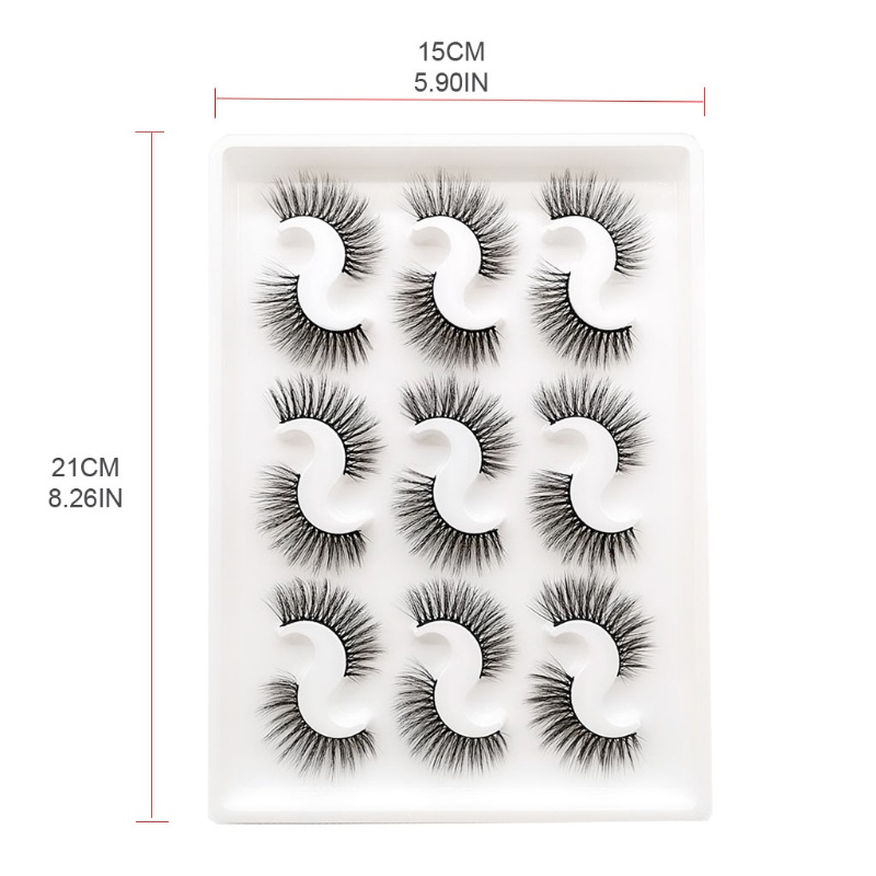Set 9 Cặp Lông Mi Giả Tự Nhiên Trang Điểm Tự Nhiên Có Thể Tái Sử Dụng