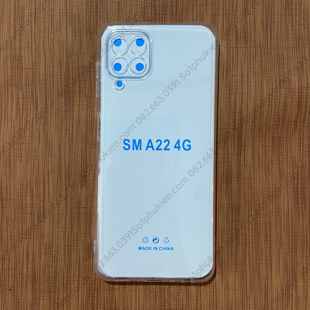 Ốp lưng Samsung A22 4G / M32 bảo vệ cam,loại dẻo trong dày