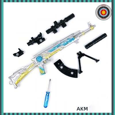 Mô hình súng pubg kim loại đồ chơi lắp ráp Skin độc đáo 20cm Có Thể Tháo Rời và Tặng kèm giá đỡ