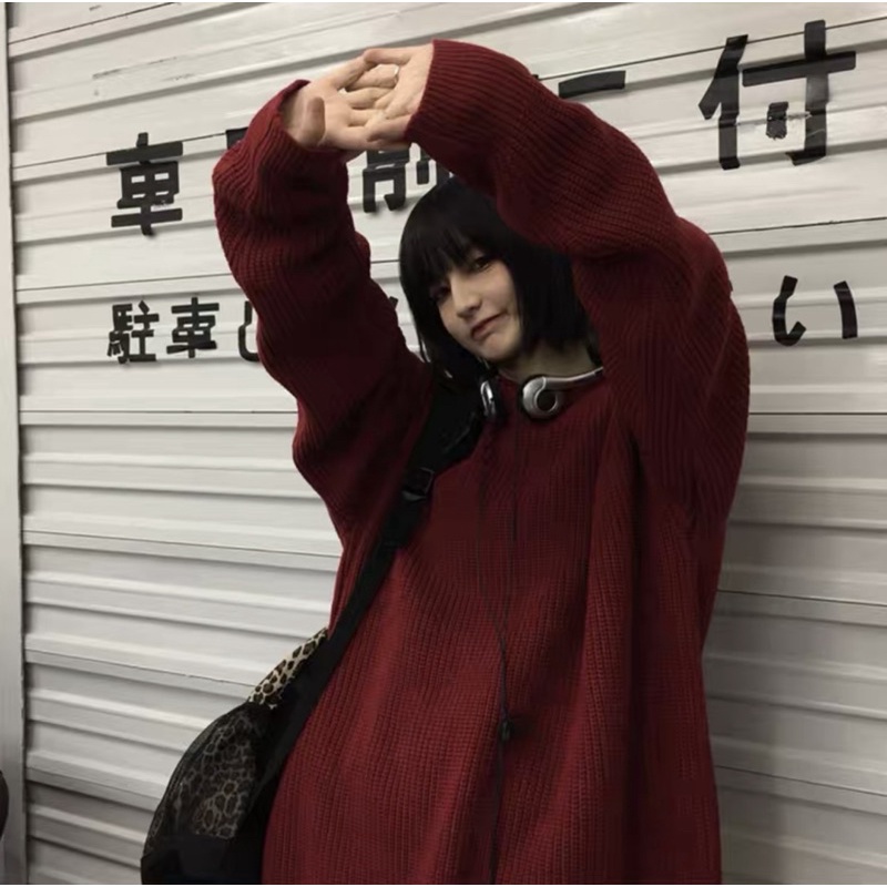 ÁO LEN TRƠN OVERSIZE 2021 - Đen/Xám/Xanh/Đỏ/Rêu BA1001 | BigBuy360 - bigbuy360.vn