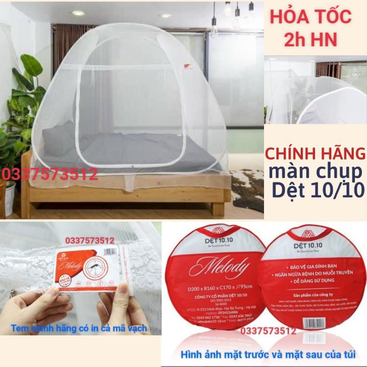 [CHÍNH HÃNG] Màn Chụp Tự Bung Dệt 10/10, Màn Tự Bung Đỉnh Rộng Melody Dệt 10/10, Đủ Kích Thước