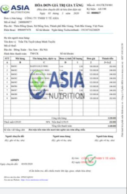 Sữa bột B6 GOLD 900g(Baby Gold)