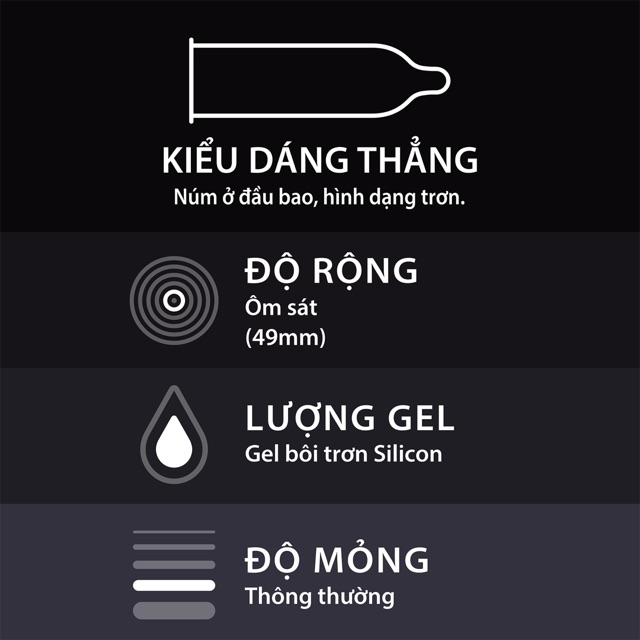 ✅[Chính hãng]Bao cao su Durex Kingtex 3S (new)