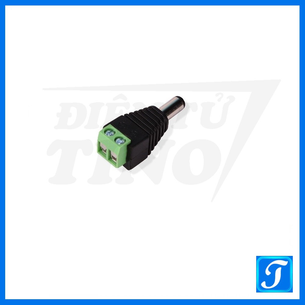 Đầu nối nguồn DC 5.5x2.1mm kiểu vặn ốc Đực Cái tùy chọn