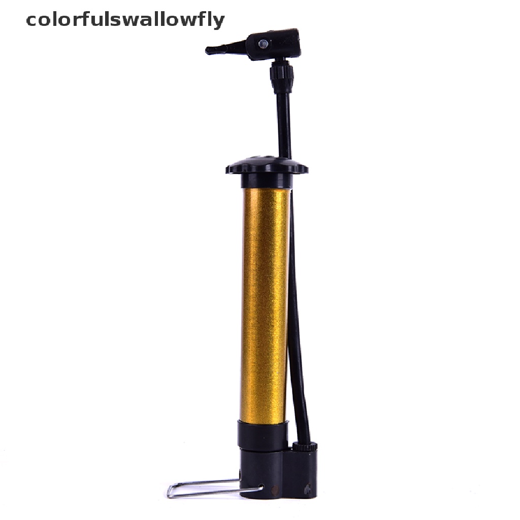 Ống bơm xe đạp mini áp suất cao bằng kim loại nhiều màu tiện dụng
