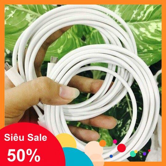 CÁP SẠC GRIFFIN CỔNG MICRO-USB, IPHONE DÀI 3m (DÂY TRẮNG) [SALE]