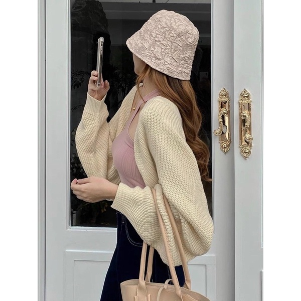 Áo khoác len BlackPink dáng Crop Siêu Hót