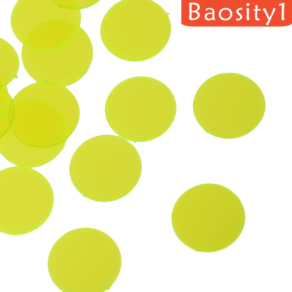 [Baosity1] Gói 100 Khoai Tây Chiên Bingo (Nhiều Màu) 1.5cm Đánh Dấu Trong Mờ Cho Bingo, Đếm Và Trò Chơi Tokens, Chip Cho Bingo