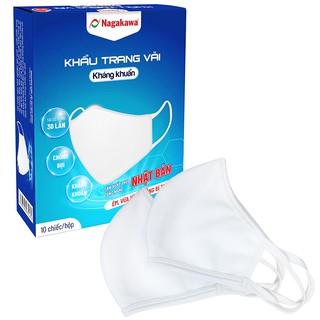 [HCM][GIAO 2H]Khẩu trang vải 2 lớp NAGAKAWA co giãn ôm khít