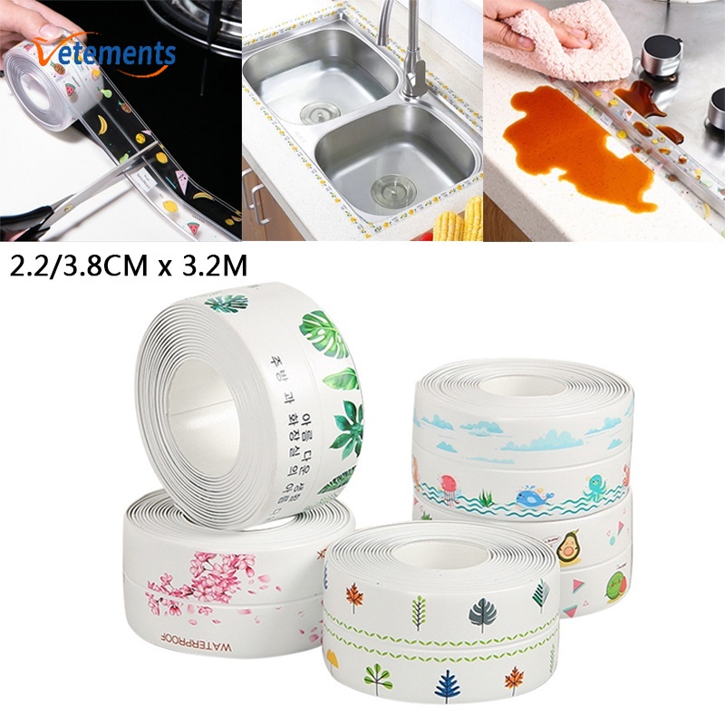 Cuộn Băng Keo Dán Khe Hở Bồn Rửa Chén Nhà Bếp 2.2 / 3.8cmx3.2m