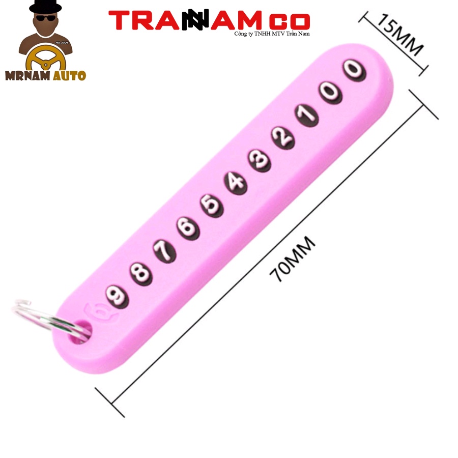 (Giao hỏa tốc)MÓC KHÓA SỐ ĐIỆN THOẠI CHỐNG THẤT LẠC