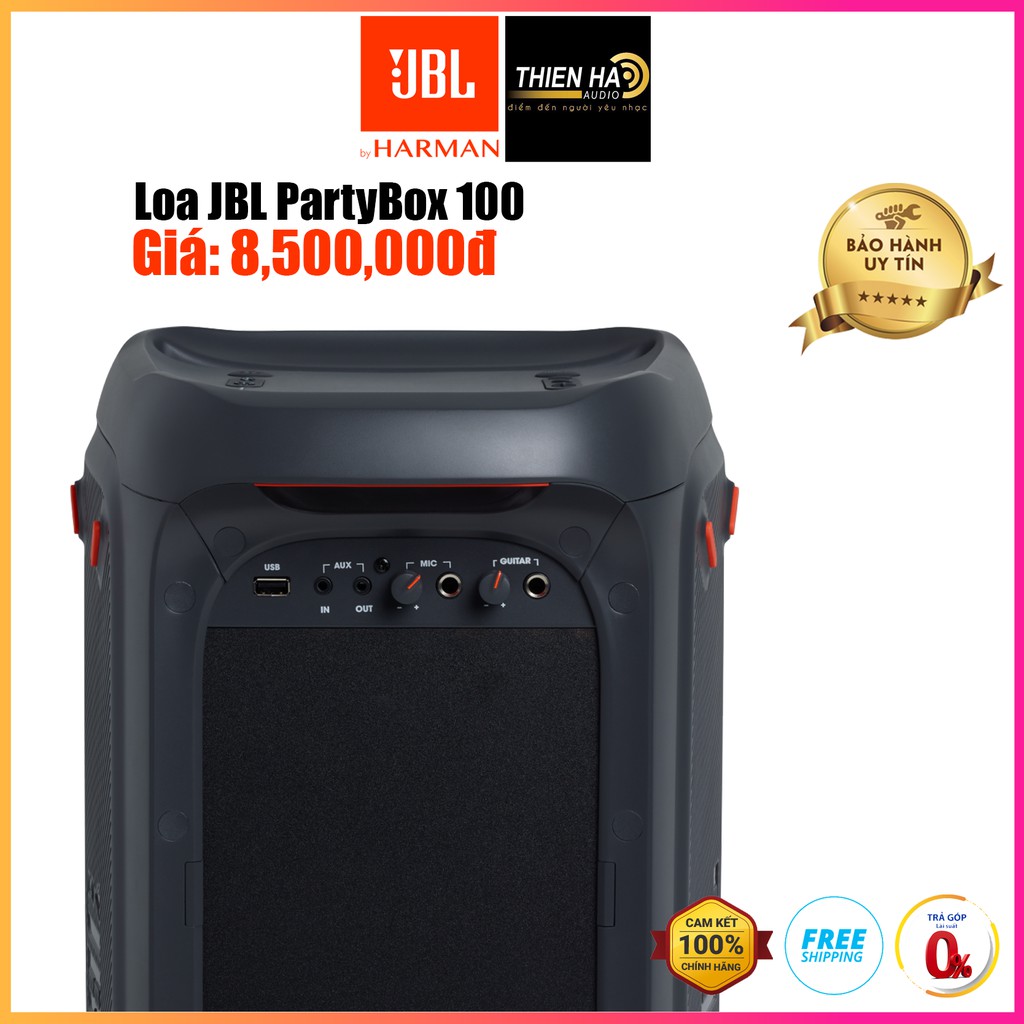 Loa Bluetooth JBL PartyBox 100 160W - Hàng Chính Hãng