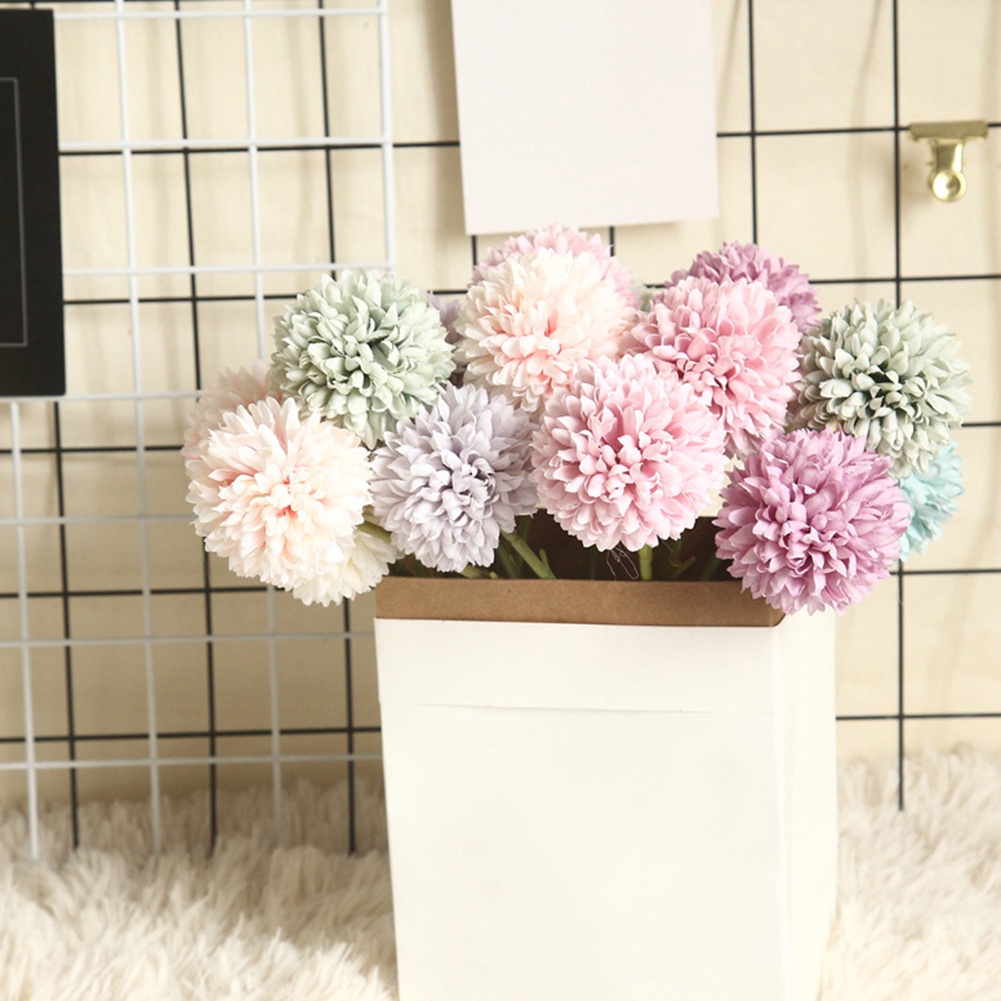 Hoa bồ công anh nhân tạo trang trí tiệc cưới diy