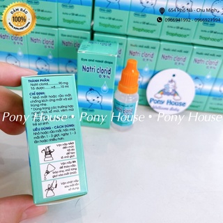 Nước Muối Sinh Lý Natri Clocid 0,9% Traphaco Nhỏ , Rửa Mắt Mũi Miệng Cho Bé Sơ Sinh 10ML