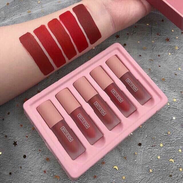 set 5 cây son kem siêu lì
