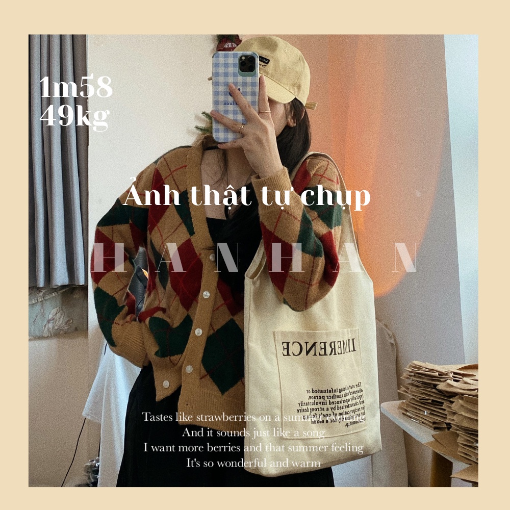 Áo khoác cardigan nữ len dày nâu vintage phong cách ulzzang Hàn Quốc C4 | BigBuy360 - bigbuy360.vn